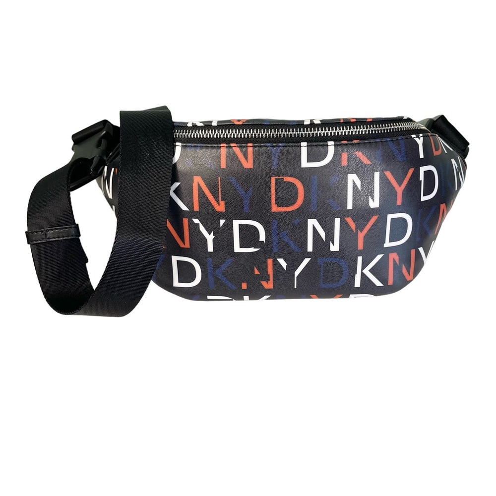 DKNY Women's Black Leather Multi-Functional Crossbody Belt Tilly Sling Bag NWT